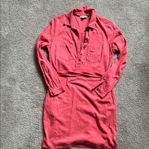 Boden Vibrant Pink Shirt Dress